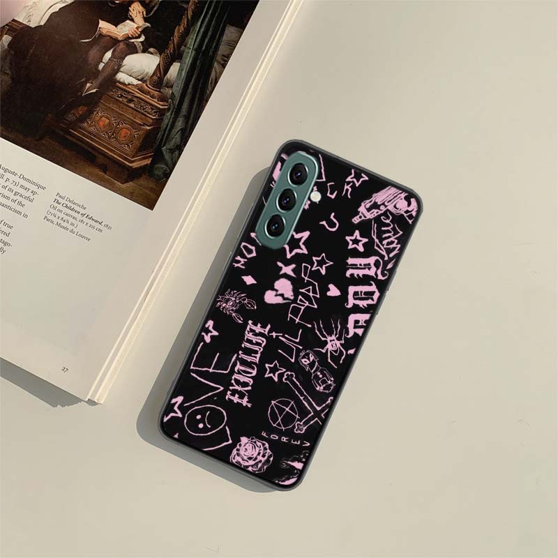 Lil Peep Lil Bo Peep Black Phone Case For Samsung A55 A35 A25 A15 A54 A34 A24 A14 A70 A71 A50 A51 A17 A05S Galaxy A40 A41A30 A3