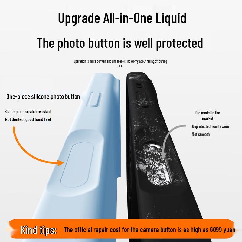 Smorss Flüssigsilikon Handyhülle mit Kamerataste für iPhone 17 Serie