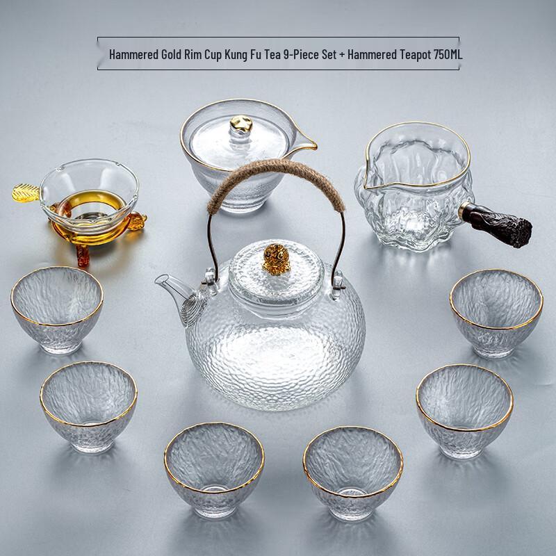 Naijiang Light Luxury Glass Kung Fu Tea Set
