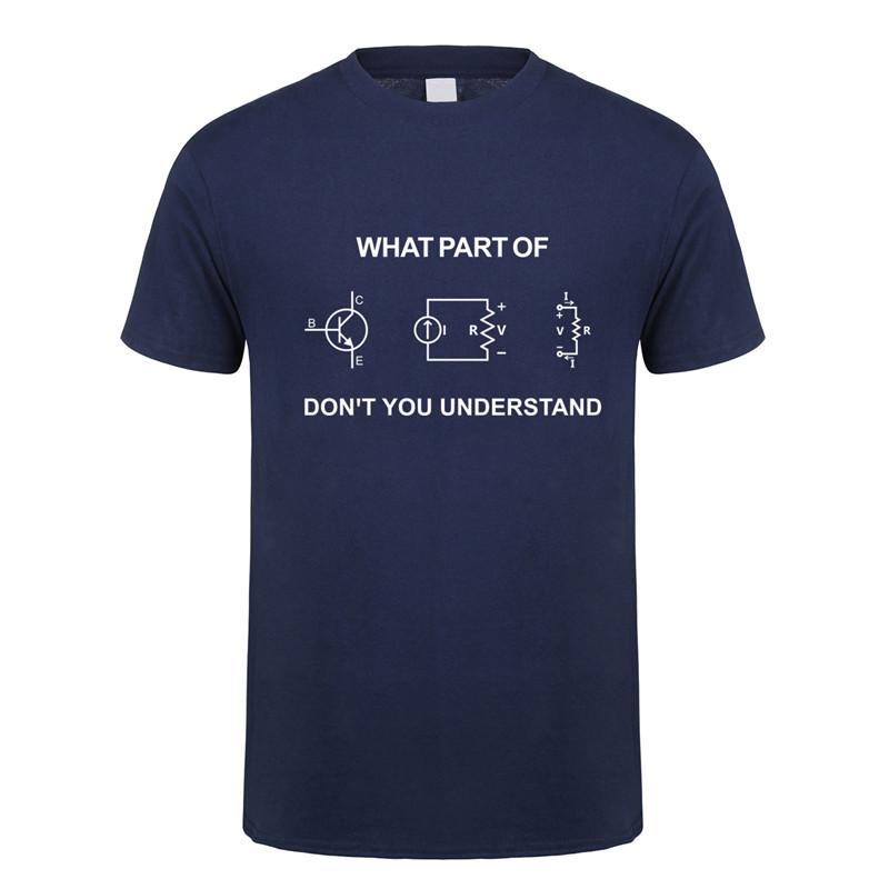 Electrical Engineer T Shirt Summer Men Short Sleeve Cotton Funny Engineering Sarcasm T-shirts Cool Man Tshirt Gift  JL-102