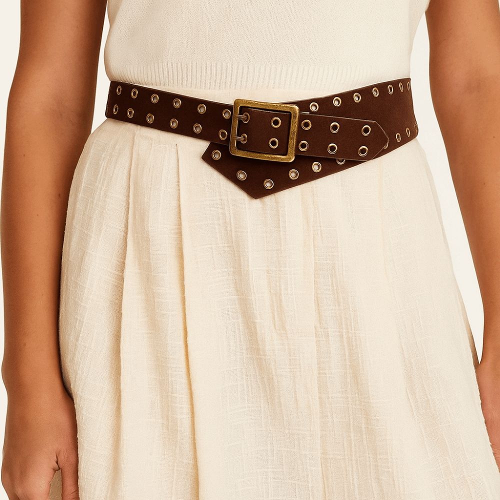 PU Leather Spicy Girls Waistband Y2k Wide Waist Belt Fashion Punk Style Waist Belt  Women