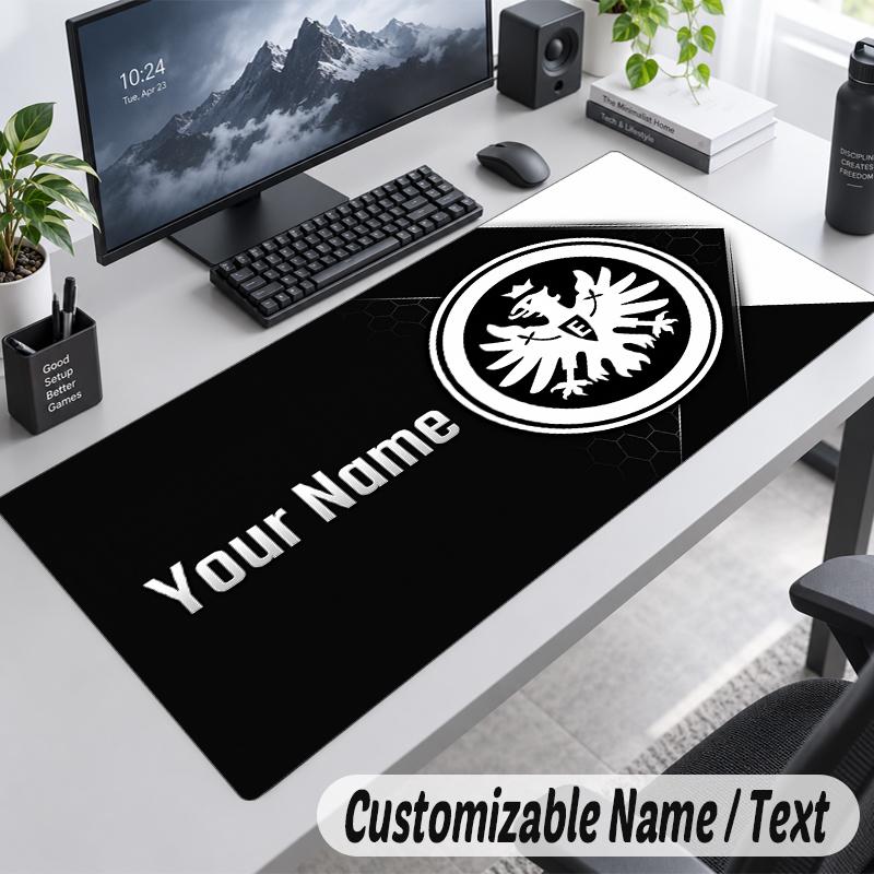 Custom Name Text Mouse Pad Eintracht Frankfurt Personalized Desk Pad For Work And Gaming