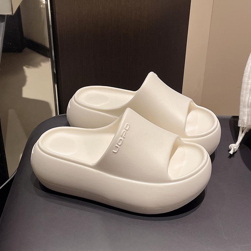Slippers women wear new indoor home thick bottom non-slip deodorant eva cool slippers in summer