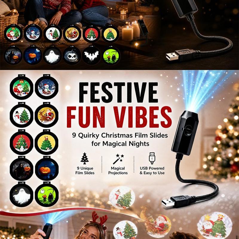 USB Weihnachts-360-Grad-Projektor Nachtlicht Geeignet für Kinderzimmer Geburtstagsgeschenke und Heimdekoration