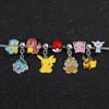 Anime Bracelet for Women, Cute Cartoon Pikachu Pendant, Metal Enamel Charm Bangle, Fashion Jewelry, Hand Chain Gifts
