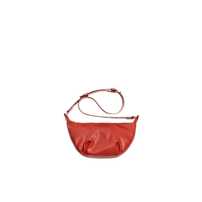 

Spring Hot Selling Retro Style Small Bag Spicy Girls Vintage Leather Shoulder Crossbody Underarm Bag Commuter Handbag червоний