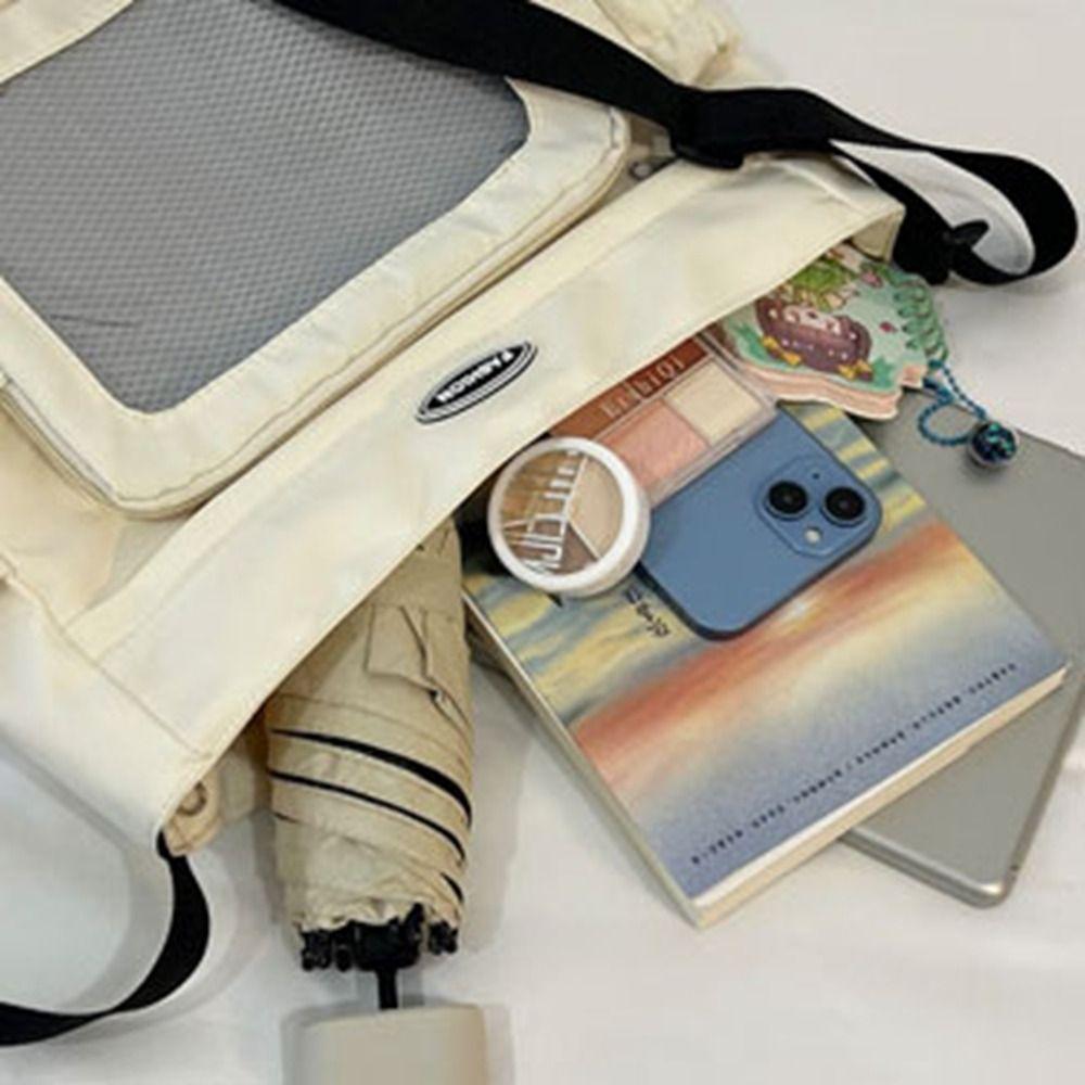 Zipper Bag Transparent Bags Nylon Shoulder Bag Pouch Bag Solid Color Itabag  Gift