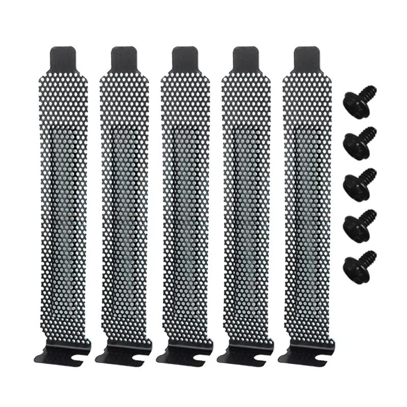 Vented PCI Slot Cover Dust Filter Blanking Plate PC Case Cooling Fan Ventilation Deflector Bracket for Desktop ATX Chassis
