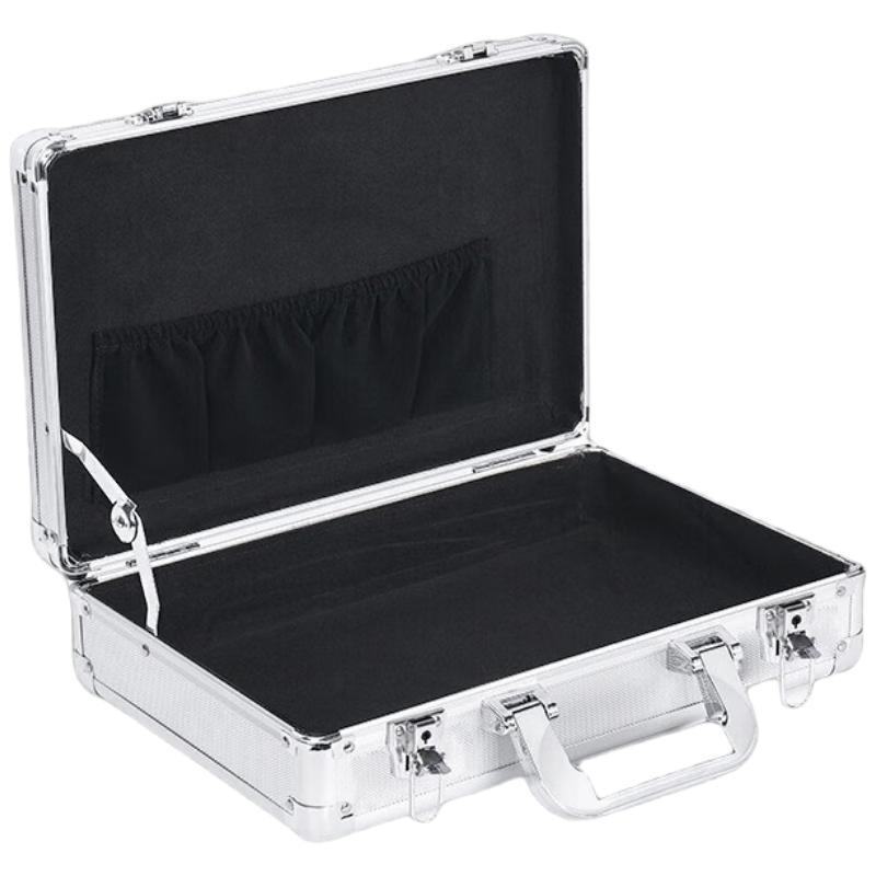 Lockable Aluminum Alloy Handheld Storage Case 350x250x60mm with Sponge