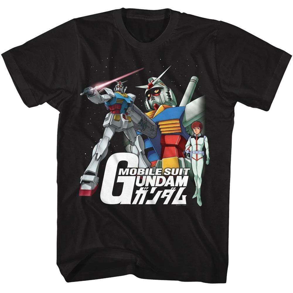 

Gundam Mobile T-Shirt Japanese Anime T-Shirt Men s T-Shirt Summer New Retro Fashion Men s and Women s Streetwear 4XL
