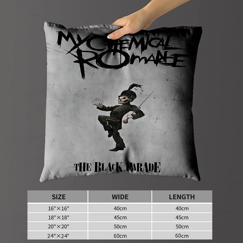 My C-Chemical R-Romance Band Cushion Cover Pillowcase Upholstery Sofa Throw Pillow Home Decor Pillowcas