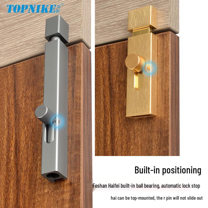 Punch-Free Aluminum Alloy Bathroom Door Deadbolt Lock
