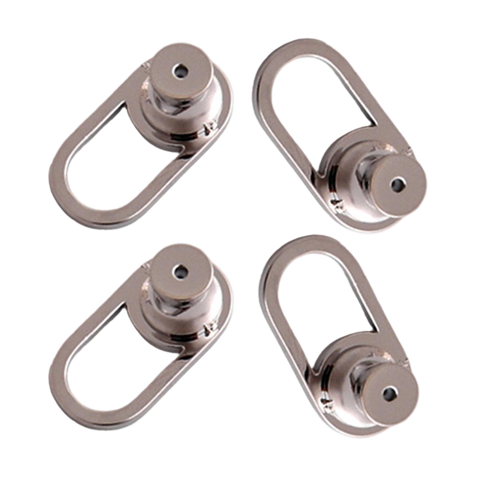 

Набор из 4 U-образных фиксаторов для серег. Практичные стабилизаторы для серег. Металлическая поддержка для тяжелых серег и отвисших мочек. белый