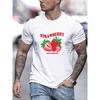 Print Mens T-Shirt Summer Breathable Casual T Shirts Trendy Crewneck New Tee Top Loose All-Match Man Streetwear