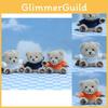 Adorable Plush Teddy Bear Keychain Cute Cartoon Bear Pendant Soft Toy Accessory
