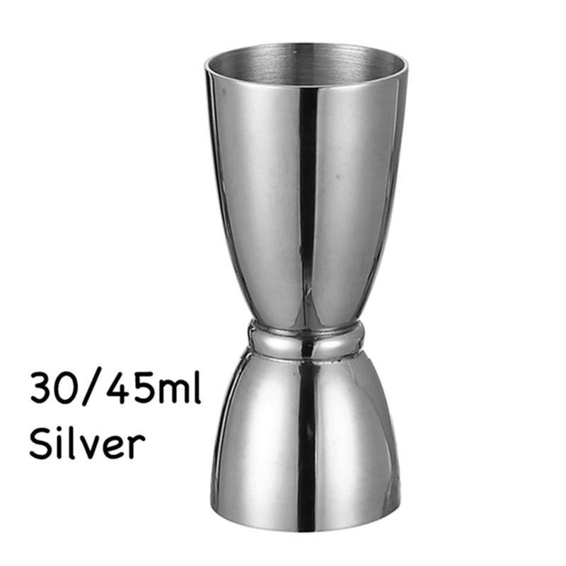 

30/45 мл нержавеющая сталь U-образный двойной джиггер бар меры для коктейлей бармен барный инструмент серебряный