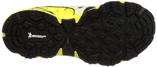 Mizuno Wave Mujin 5 Running Shoes, Black/Light Gray/Yellow, Size 23.0 cm, 2E
