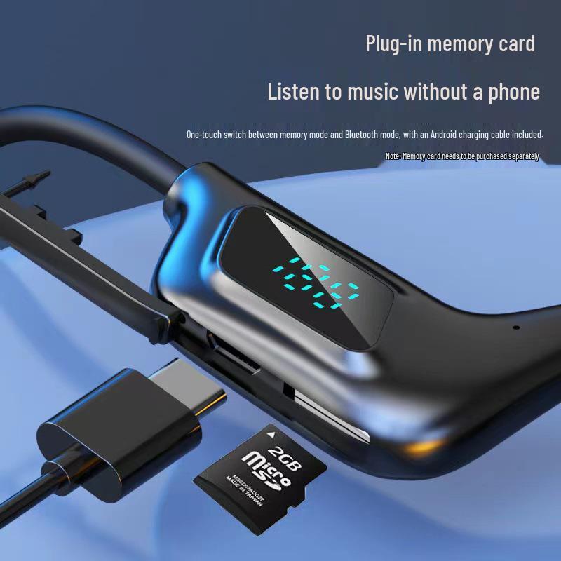 Wireless Bone Conduction Ear-hook Headphones with 3D Stereo, Noise Reduction, and Long Battery Life