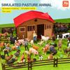 Simulering Gårdsdyr Fjærfe Ku Gris Hund Kylling And Gås Unger Figurer Modell Actionfigurer Pedagogisk Leketøy For Barn