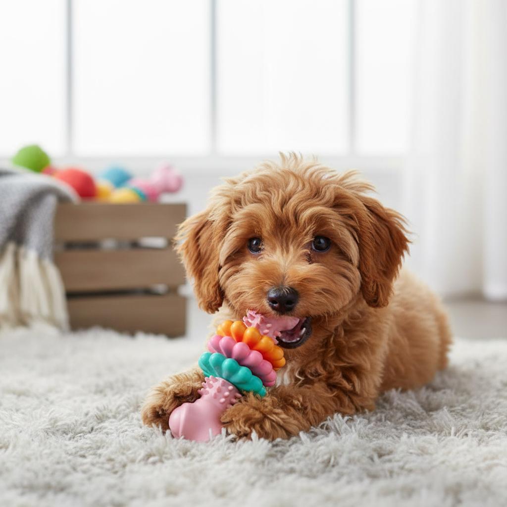 Welpen Beißspielzeug Interaktiver Knochen Hundespielzeug Welpen Enrichment Spielzeug für kleine Hunde Welpen