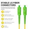 DTECH 5 Pack 1m SC/APC - SC/APC Single Mode Fiber Optic Cable, for Home Fiber Optic Replacement or Extension, 9/125um LSZH