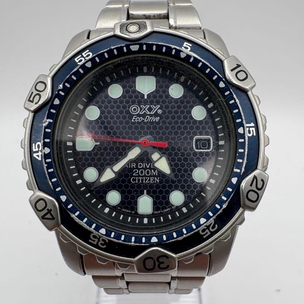 Used CITIZEN OXY Eco-Drive 7872 Diver 200M (Reason for Discount)