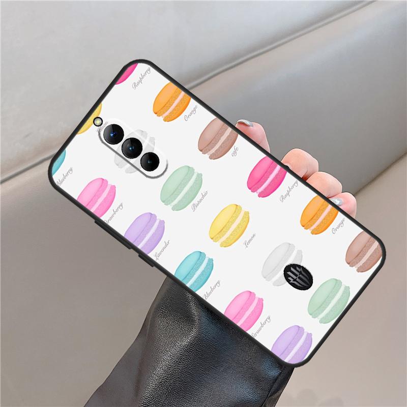 Macarons Cake Dessert Case For ZTE Nubia Red Magic 11 10 9 8 8S 9S 10S Pro Plus 6S 7S 6 7 For RedMagic 10 Air Cover