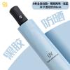 Automatic UV tri-fold umbrella vinyl sunscreen UV protection parasol custom printing LOGO folding umbrella female