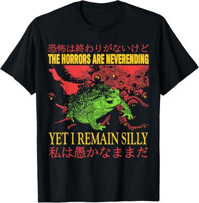 Les Horreurs ne Finissent Jamais Grenouille Grenouille Horreur T-shirt