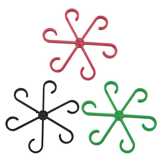 4 Stück Stützklammern für Pflanzenstängel, wasserdicht, verschleißfest, Rankenstützklammern, wiederverwendbar, gesicherte Pflanzenklammern aus Kunststoff, Pflanzenstützklammern für den Innen- und Außenbereich