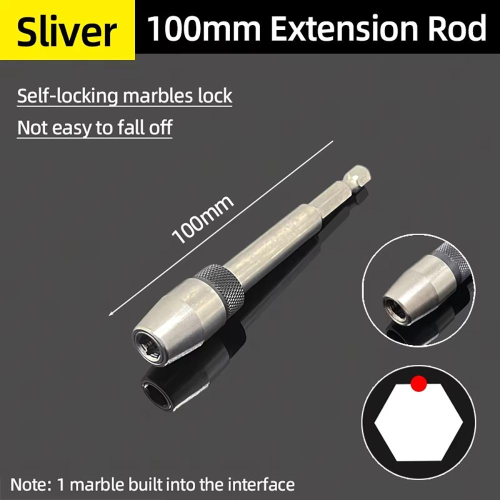 1 Stück magnetische selbstverriegelnde Verlängerungsstange 100/150/300mm Schraubendreher-Umwandlungskopf