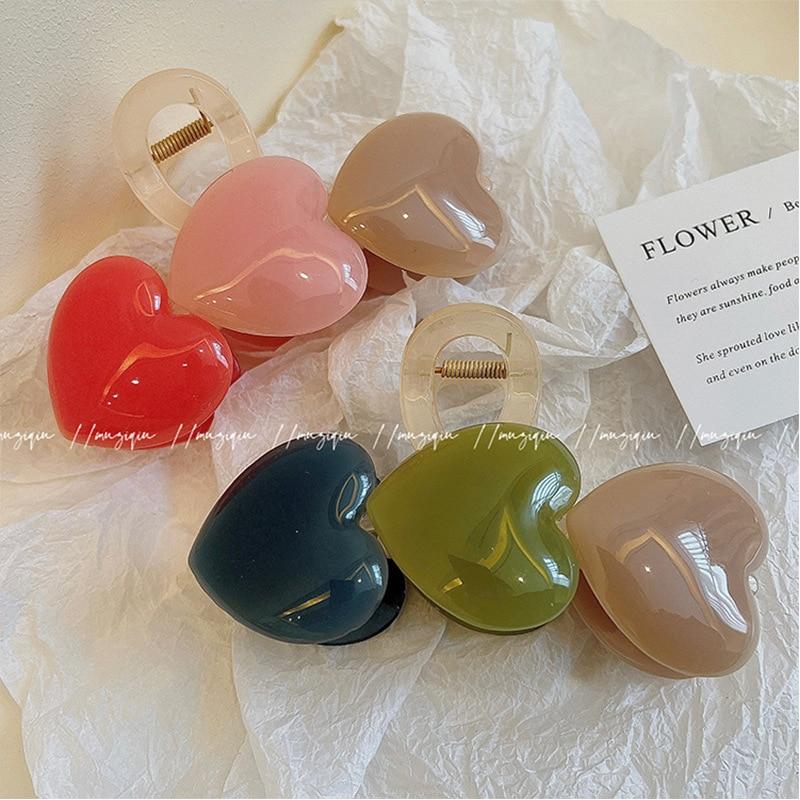 Pince à cheveux en forme de grand cœur, élégante, douce, requin, épingle à cheveux, accessoires pour cheveux féminins, ornement de couvre-chef pour femme, 2023