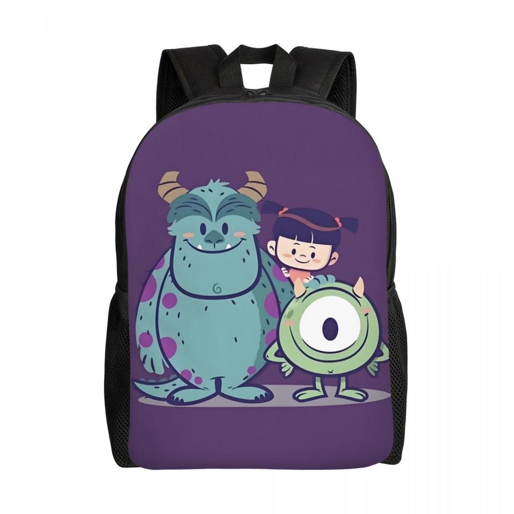 Zaino Mike Wazowski Uomo Donna Casual Borsa per Libri per College Scuola Borse Mostro Carine