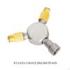 Gas Fuel Canister 2 Way Splitter Connector Portable Accessories Aluminum Alloy Simple Assembly