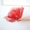 50cm 3D Gaze Künstliche Blume Schimmernder Effekt Große Riesige Netzblume Haus Garten Dekoration