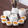 Mutton Fat Jade White Porcelain Gongfu Tea Set