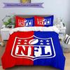 3pcs Duvet Cover Set (1*Duvet Cover + 2*Pillowcase, Without Core), NFL Print Bedding Set, Bedroom Decor, All‑Season, Birthday Gift