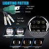 5,75 Zoll runder LED-Scheinwerfer mit Halo-Ring DRL, bernsteinfarbenem Blinker für Honda Shadow Aero Phantom VLX 600 750 VT 1100 1300 1800
