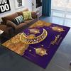 Muslimischer Gebetsteppich Islamischer Feiertagsteppich Ramadan Festival Teppich Stern Mond Druck Fußmatte Wohnzimmer Sofa Bodenmatte Schlafzimmer Dekor