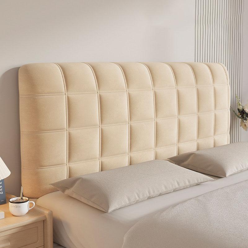 Velvet Bed Headboard Cover Slipcover Removable Washable Protector for Wooden Bed Renovation Decorative Headrest Home Decor
