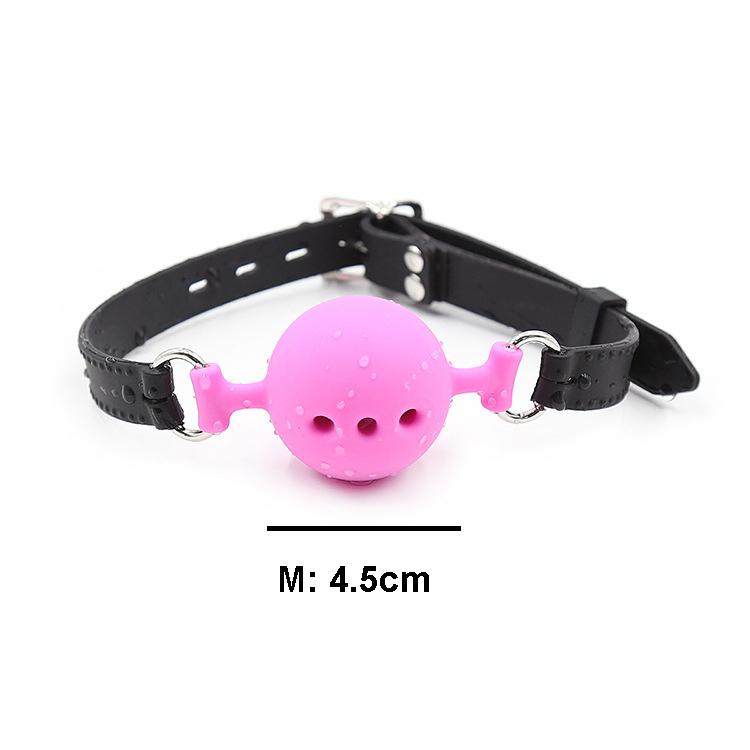 3 Sizes Soft Safety Silicone Open Mouth Gag Ball Bdsm Bondage Slave Ball Gag Erotic Sex Toys For Woman Couples Adult Sex