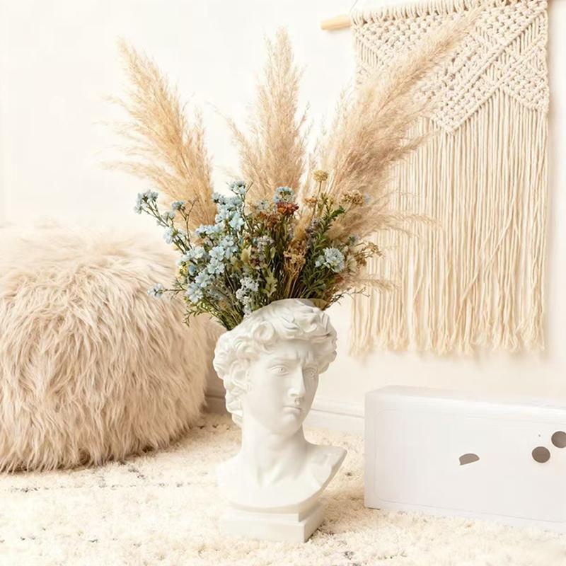 Creative David Art Statue Flowerpot for Inserting Dried Flowers and Simulating Flowers Home Living Room Bedroom Decoration Gift