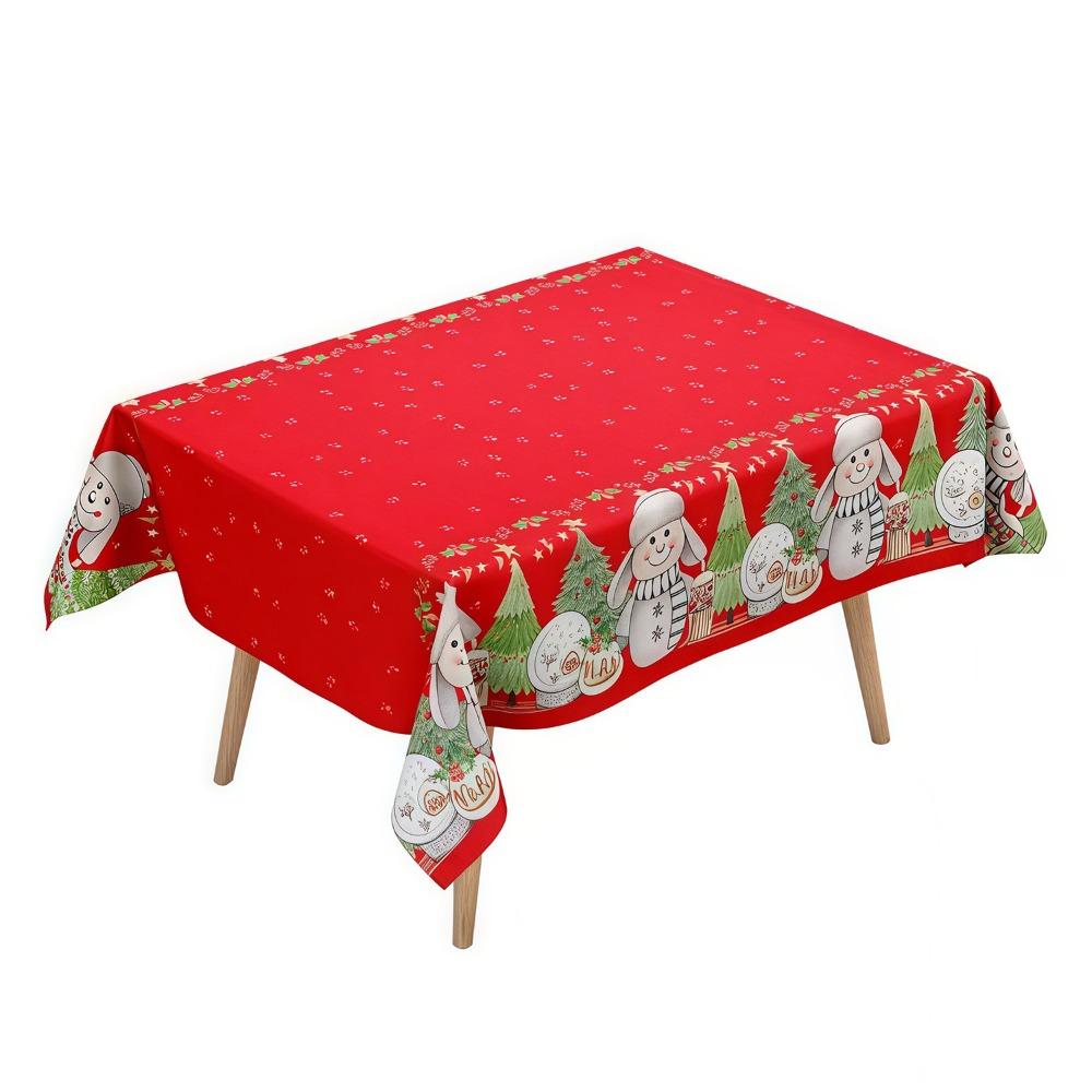 Disposable Christmas Tablecloth Bronzing Table Cover Disposable Tablecloths New Year Party