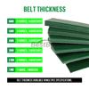Nastro Trasportatore Industriale in PVC Larghezza Personalizzabile 60mm-100mm Perimetro 2050mm-2500mm per Maggiore Efficienza