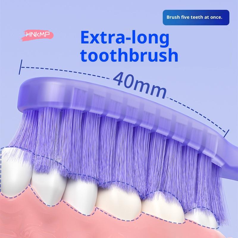 Soft Bristled Long Headed Standable Adult Toothbrush for Deep Cleaning Oral Teeth Household Dentistry Product