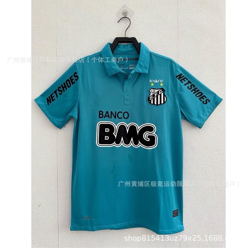 2012/13 Season Santos Jersey No. 11 Neymar Home White Short-sleeved Retro Commemorative Football Jersey