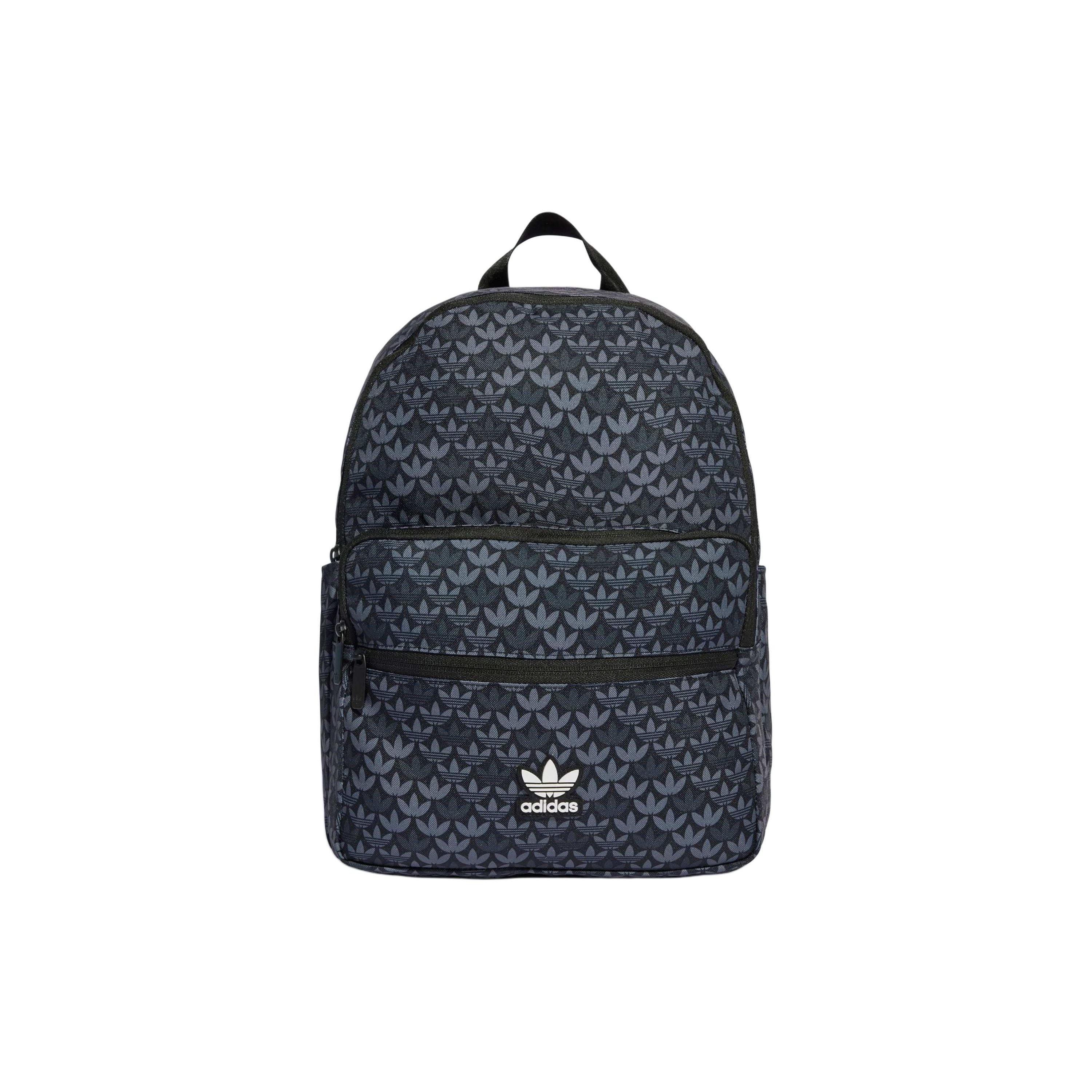 

Adidas Originals Trefoil Logo All Over Print Recycled Polyester Backpack Women Backpack Black IU0009 Black