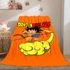 1PC Son Goku  Print Flannel Blanket, High quality All Seasons, Home Decor, Warmth and Comfort, Perfect for Christmas Gifts
