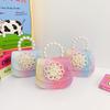 Breathable Pu Material Cute Kids Handheld Bag With Charming Pearl Flower Pattern For All Occasions