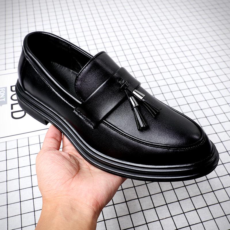 Fashion Autumn Men Shoes Leather Men Dress Shoes Luxury Men's Business Oxfords Classic Gentleman Shoes 2025